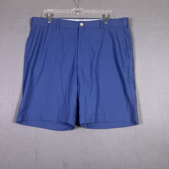 Peter Millar Other - Peter Millar Men's 36 Performance Golf Shorts Blue Flat Front Crown Sport